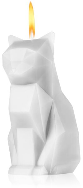 54 Celsius PyroPet KISA (Cat) dekorativní svíčka White 17 cm