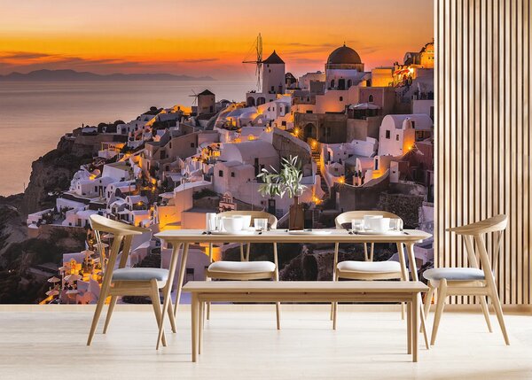 Fototapeta na míru Výhled na Santorini | Vliesová fototapeta na zed' | DFTNXXL3018