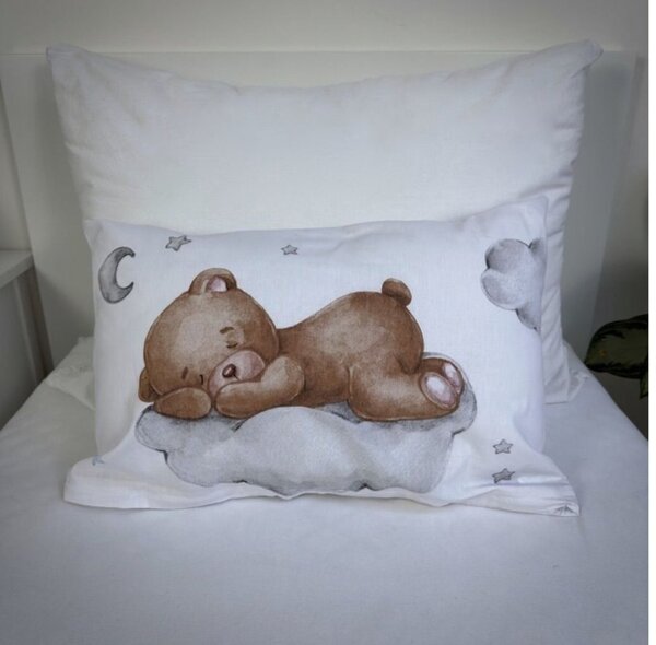 Jerry Fabrics Povlečení do postýlky Medvídek Moon baby 100x135, 40x60 cm