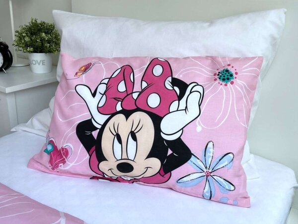 Jerry Fabrics Povlečení do postýlky Minnie Flowers 02 100x135, 40x60 cm