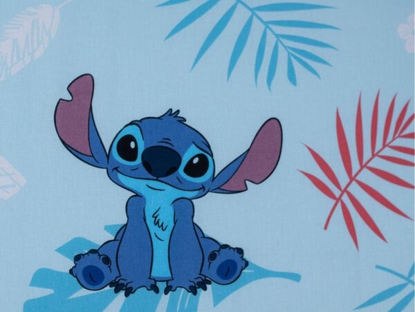 Jerry Fabrics Prostěradlo Lilo and Stitch Blue 90x200x25 cm