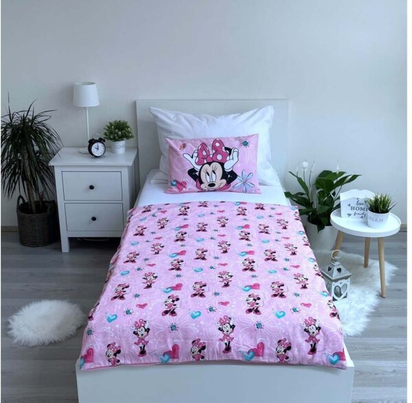 Jerry Fabrics Povlečení do postýlky Minnie Flowers 02 100x135, 40x60 cm