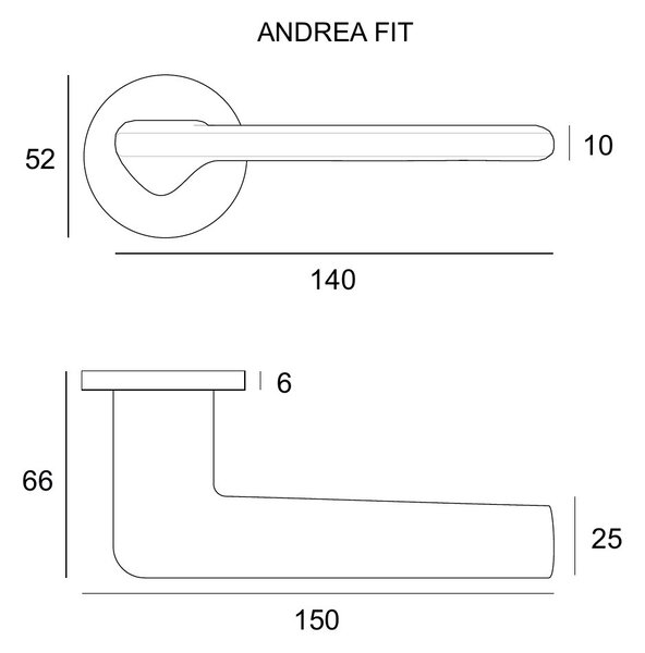 Klika Andrea Fit - zlatá saténová
