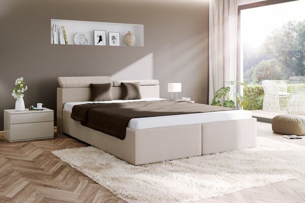 Blanář Ardea postel vč. roštů 180 x 200 cm, béžová