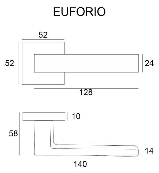 Klika Euforio - černá
