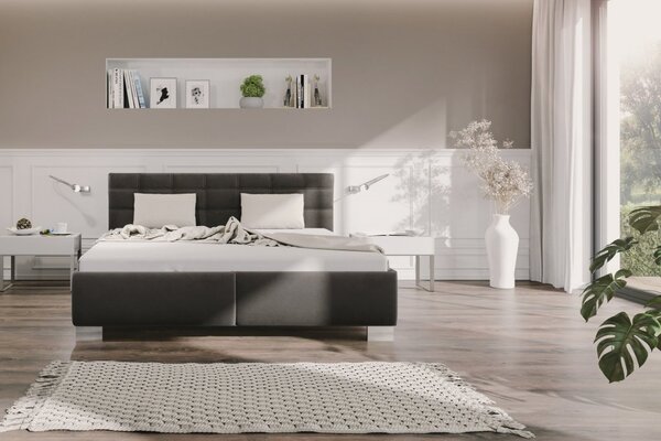 Blanář Olívia postel vč. roštů 180 x 200 cm, šedá