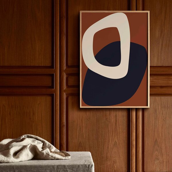 Paper Collective designové moderní obrazy Solid Shapes 02 (50 x 70 cm)