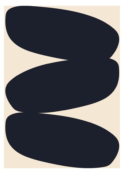 Paper Collective designové moderní obrazy Solid Shapes 01 (70 x 100 cm)