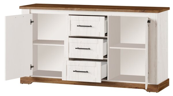 Szynaka Komoda Country 45 163 cm dub Stirling/borovice Andersen