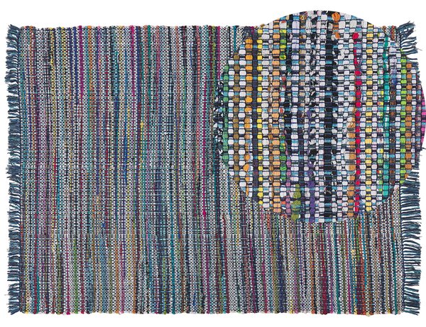 Modrý bavlněný koberec 160x230 cm BESNI