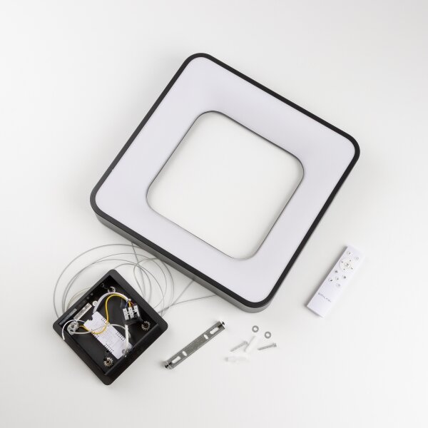 Brilagi - LED Stmív. lustr na lanku FALCON II LED/80W/230V 40x40 cm černá + DO
