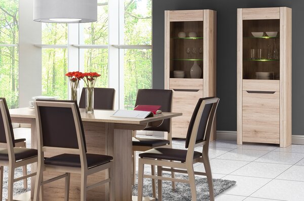 Szynaka Vitrína Desjo 01 67 cm dub Sand Remo