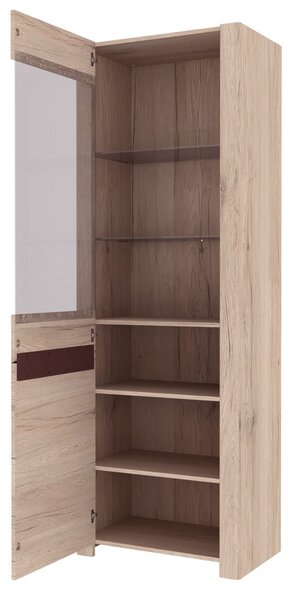 Szynaka Vitrína Desjo 01 67 cm dub Sand Remo