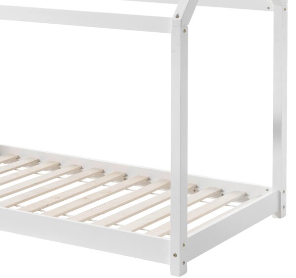 DĚTSKÁ POSTEL SE STŘÍŠKOU, 90/200 cm, bílá MID.YOU, Online Only