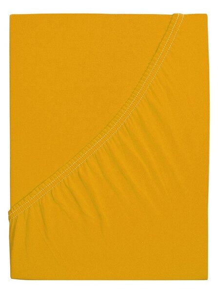 B.E.S. - Petrovice, s.r.o. Prostěradlo JERSEY dětské - Sytá žlutá 70 x 140