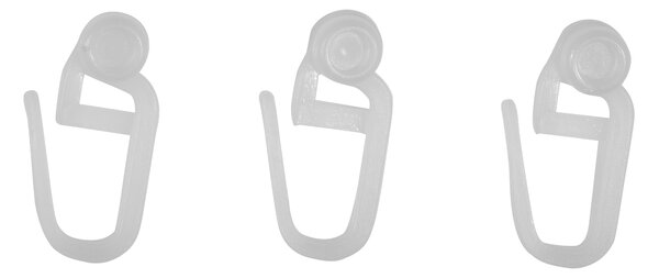 Dekodum Háčky s rolkou pro stropní lištu bílá - 100 ks