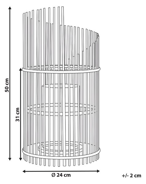 Lucerna JAWA Bambus 50 cm Hnědá