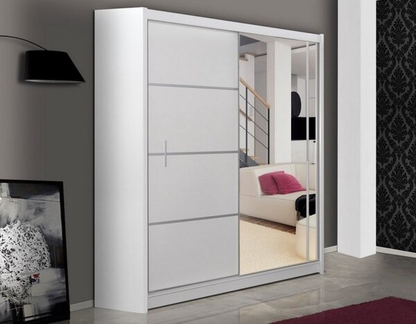 Casarredo - Komfort nábytek Šatní skříň SANDINO/VISTA 150 bílá