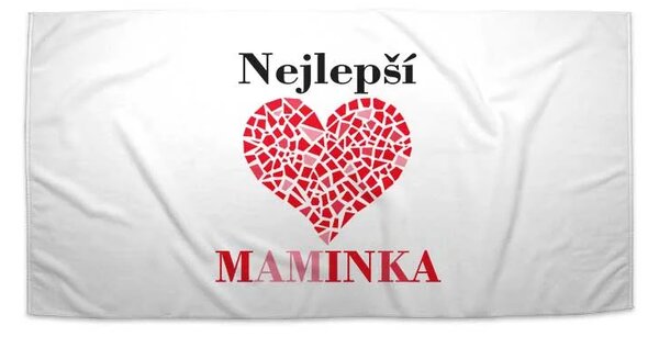 Sablio Ručník Nejlepší maminka - 30x50 cm
