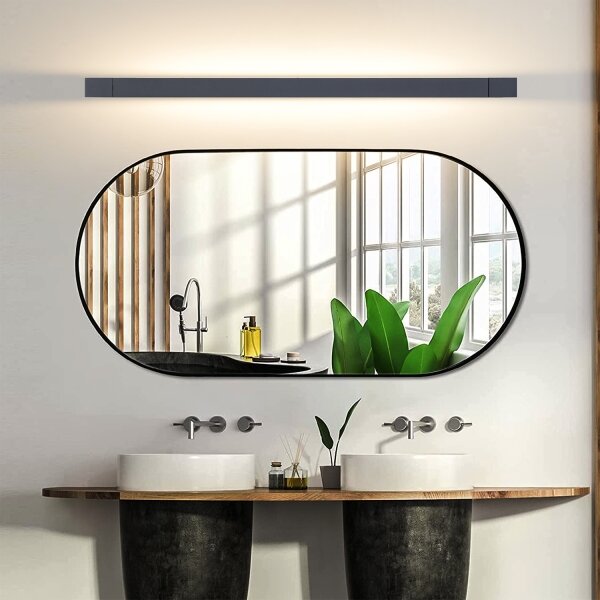 Brilagi-LED Koupelnové osvětlení zrcadla AQUA LINE LED/24W/230V 90 cm IP44 černá