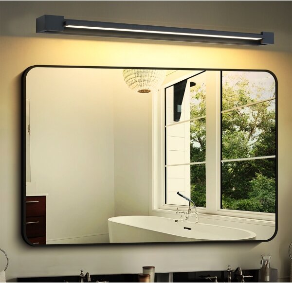 Brilagi-LED Koupelnové osvětlení zrcadla AQUA LINE LED/24W/230V 90 cm IP44 černá