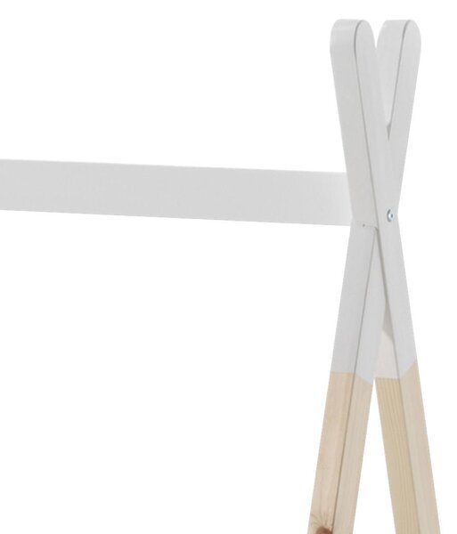 DĚTSKÁ POSTEL SE STŘÍŠKOU, 70/140 cm bílá, barvy borovice MID.YOU - Dětské postele, Online Only
