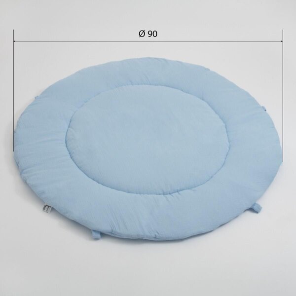 NEW BABY Mušelínová dětská hrací deka zelená Bavlna/Duté vlákno 90cm
