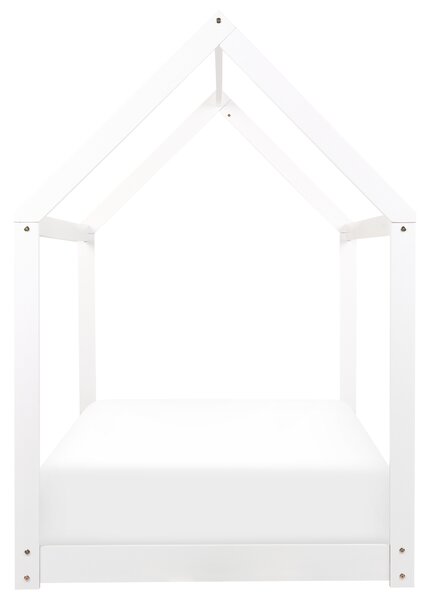 Dětská postel Domek Borovicové dřevo TOSSE 90 x 200 cm Bílá