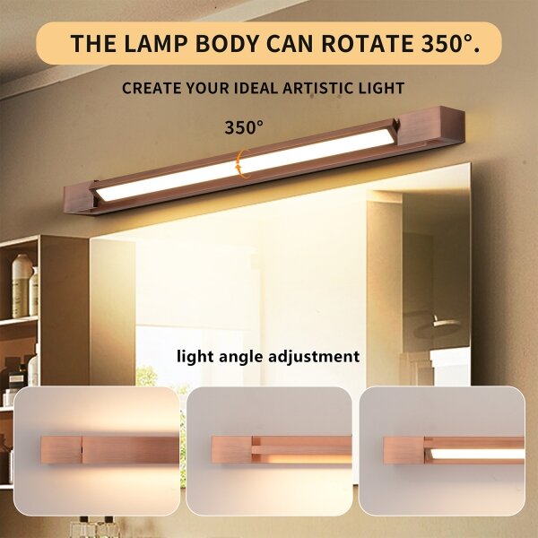 Brilagi-LED Koupelnové osvětlení zrcadla AQUA LINE LED/18W/230V 60 cm IP44 bronz