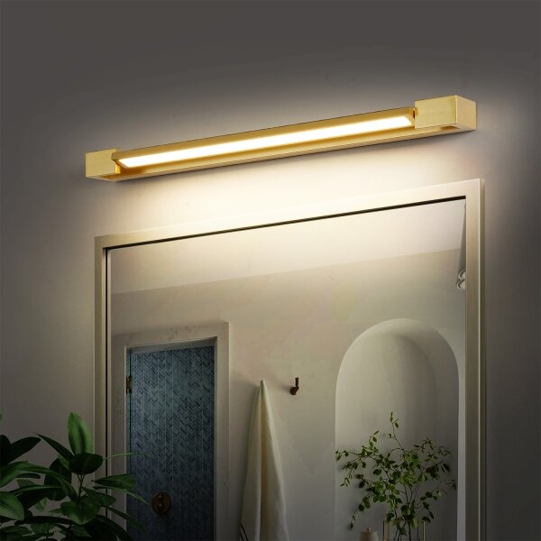 Brilagi-LED Koupelnové osvětlení zrcadla AQUA LINE LED/18W/230V 60 cm IP44 zlatá