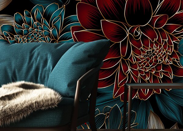 Fototapeta na míru Elegantní Dahlia | Vliesová fototapeta na zed' | DFT5P352015