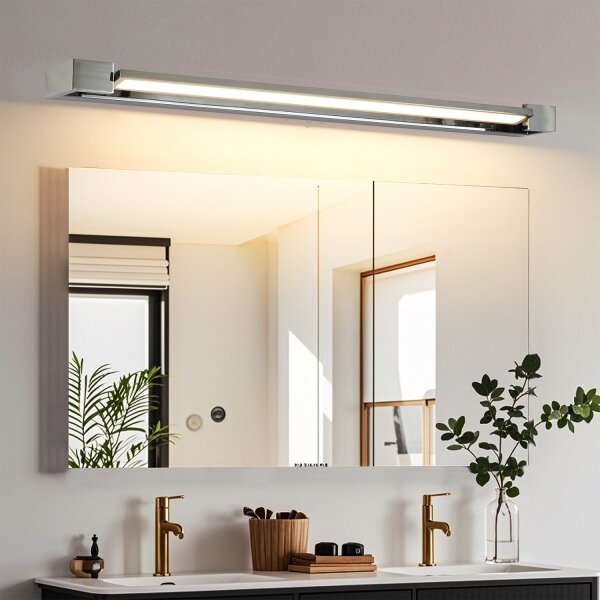 Brilagi-LED Koupelnové osv. zrcadla AQUA LINE LED/24W/230V 90 cm IP44 lesk chrom