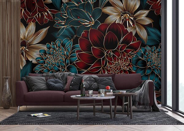 Fototapeta na míru Elegantní Dahlia | Vliesová fototapeta na zed' | DFT5P352015