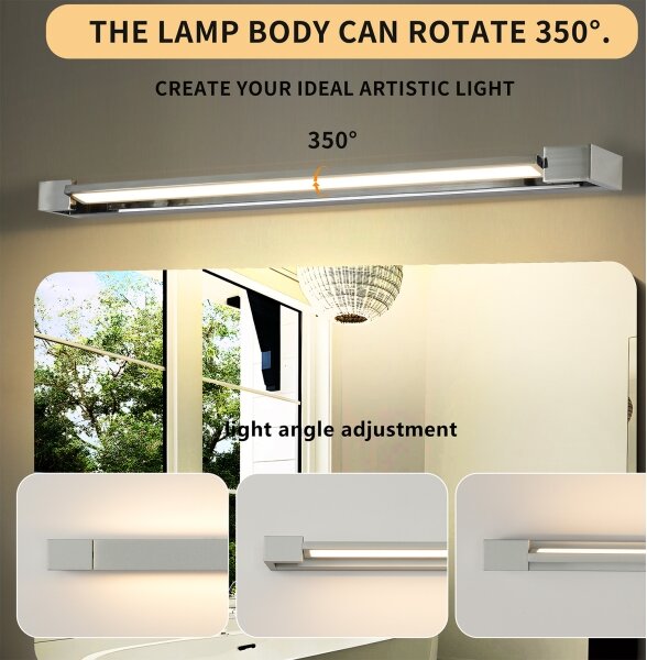 Brilagi-LED Koupelnové osv. zrcadla AQUA LINE LED/24W/230V 90 cm IP44 lesk chrom