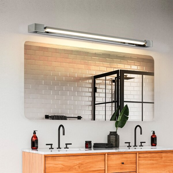 Brilagi-LED Koupelnové osv. zrcadla AQUA LINE LED/24W/230V 90 cm IP44 lesk chrom