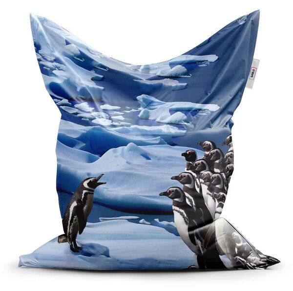 Sablio Sedací vak Classic Tučňáci - 150x100 cm