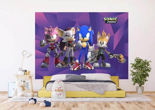 Dětská vliesová fototapeta na zed' Sonic | 252 x 182 cm | DFTDXL1969