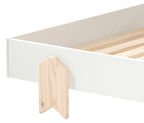 POSTEL PRO DĚTI A MLÁDEŽ, 90/200 cm bílá MID.YOU - Dětské postele, Online Only
