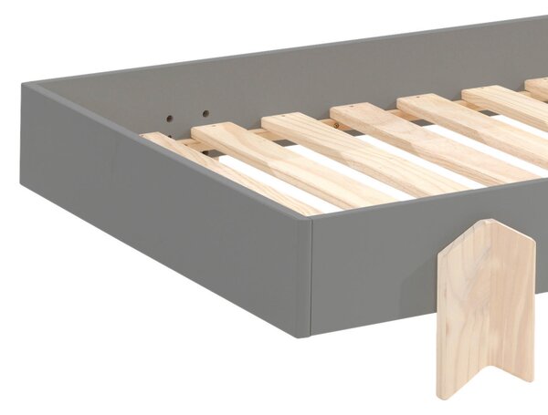 POSTEL PRO DĚTI A MLÁDEŽ, 90/200 cm šedá MID.YOU - Dětské postele, Online Only