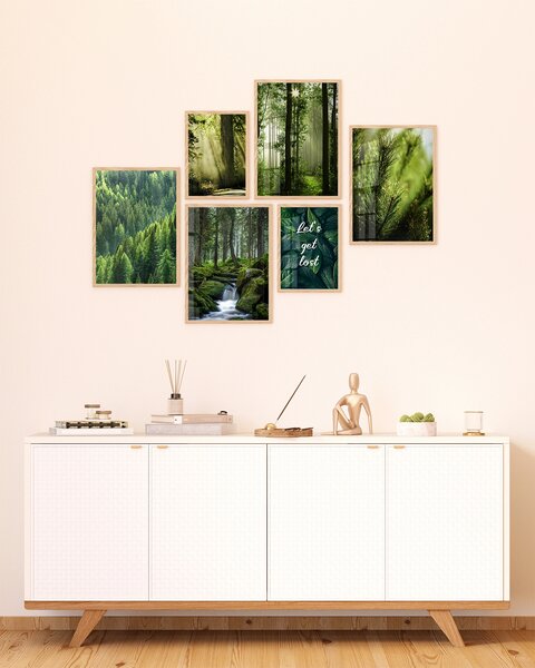Oboustranný plakát Lesní Vodopád / Lesní Lávka | 30 x 42 cm | DP351321