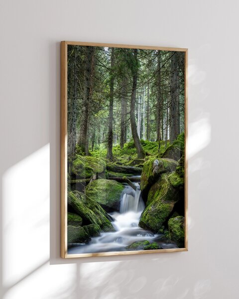 Oboustranný plakát Lesní Vodopád / Lesní Lávka | 30 x 42 cm | DP351321