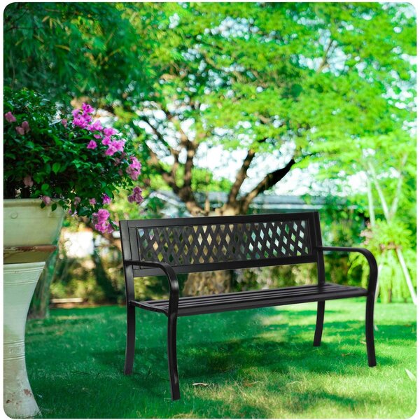 Zahradní lavice s opěradlem 125 x 77 x 49 cm Sofotel
