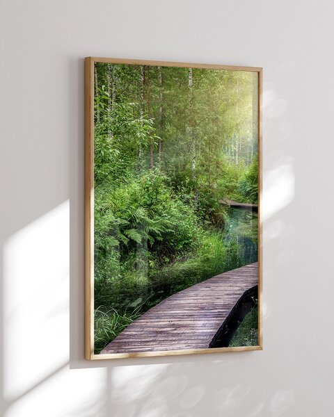 Oboustranný plakát Lesní Vodopád / Lesní Lávka | 30 x 42 cm | DP351321