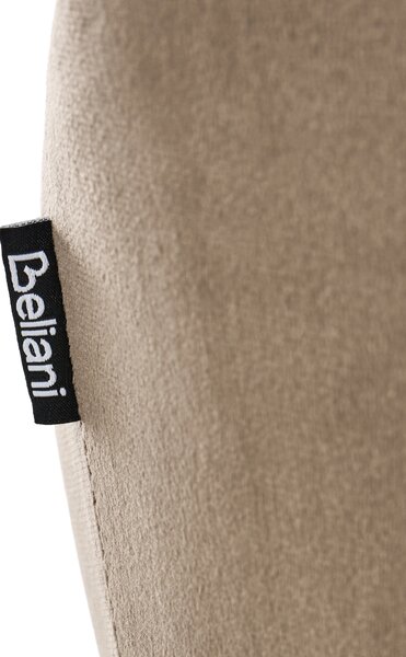 Židle k psacímu stolu PALMDALE Umělý samet Taupe