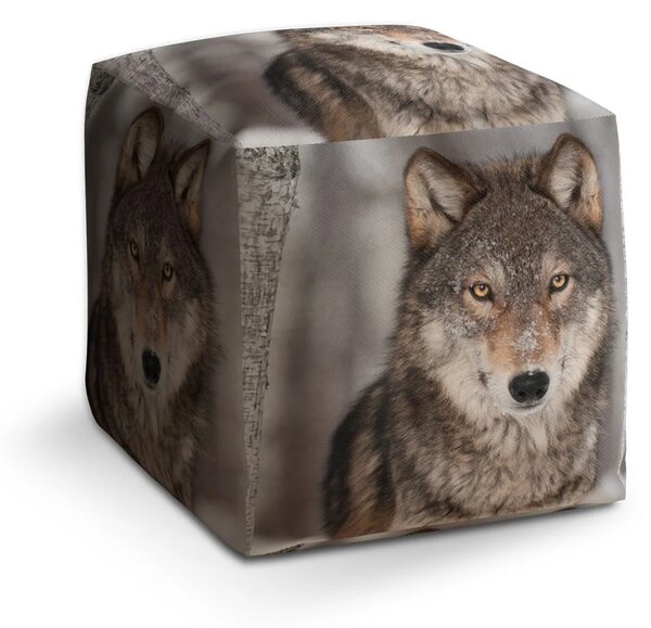Sablio Taburet Cube Vlk 2 - 40x40x40 cm
