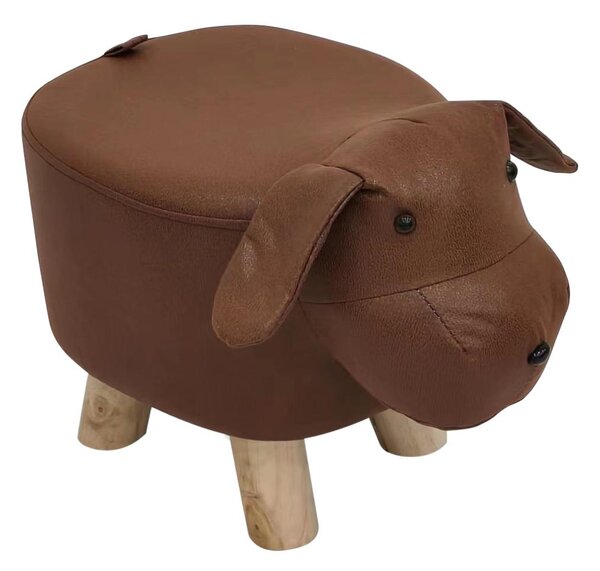 Taburetka Tamili (hnědá + přírodní)