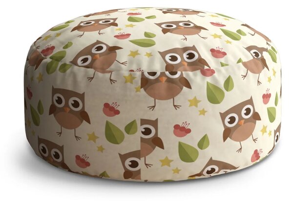 Sablio Taburet Circle Sovy: 38x48 cm