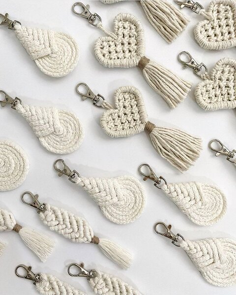 Hana Švédová Bavlněná pletená šňůra / provaz MACRAME, režná, návin 100m, průměr 4mm