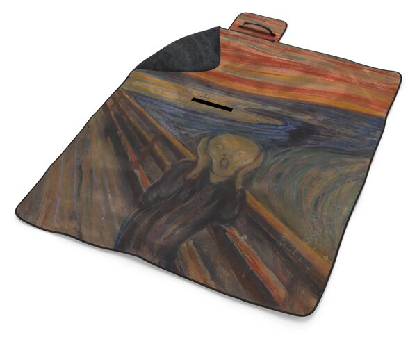 Sablio Plážová deka Výkřik - Edvard Munch: 200x140 cm