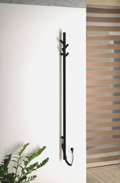 Sapho , PASADOR elektrický sušák ručníků, kulatý, 150x1500 mm, 30 W, leštěná nerez, ER175V
